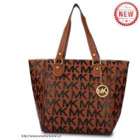 michael kors logo signature groot bruin bakken Allure Aanbieding owcao616